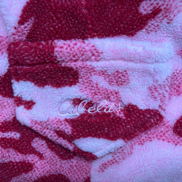 Cabela's Kids Overalls Thick Fleece Pink Red Camo Sz. 3T - Picture 4 of 7